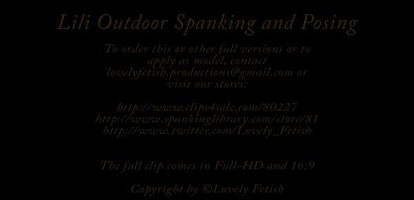  Clip 11Lil Lili Outdoor Spanking and Posing - DS - Full Version Sale $18